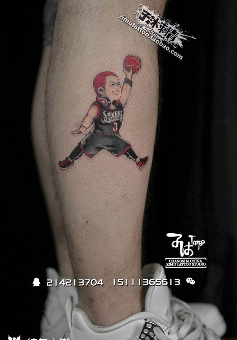 耗时2.1 樱木花道纹身图片