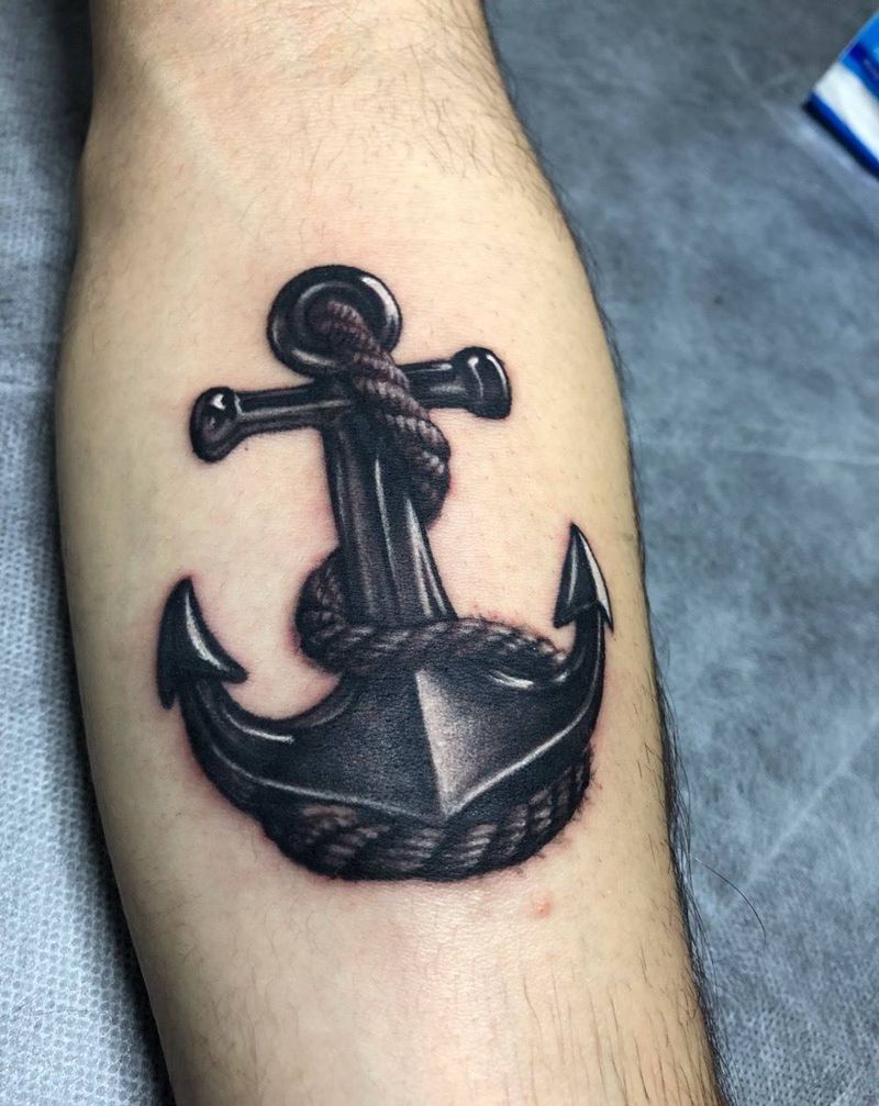 船锚⚓️纹身图片
