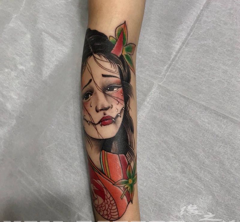 小美女纹身图片