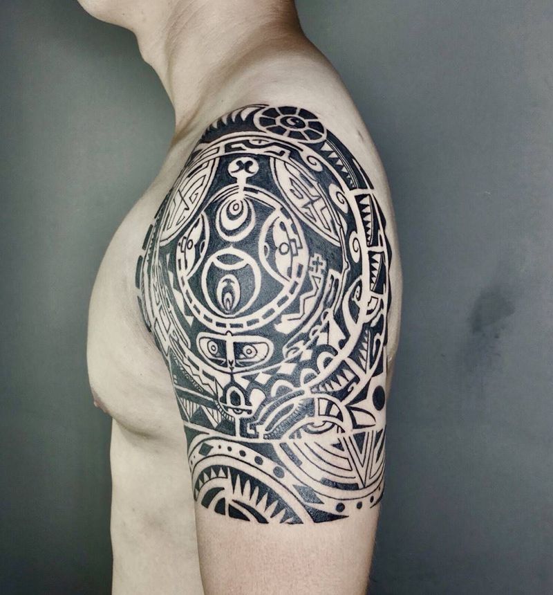 图腾纹身图片_手臂图腾纹身图案