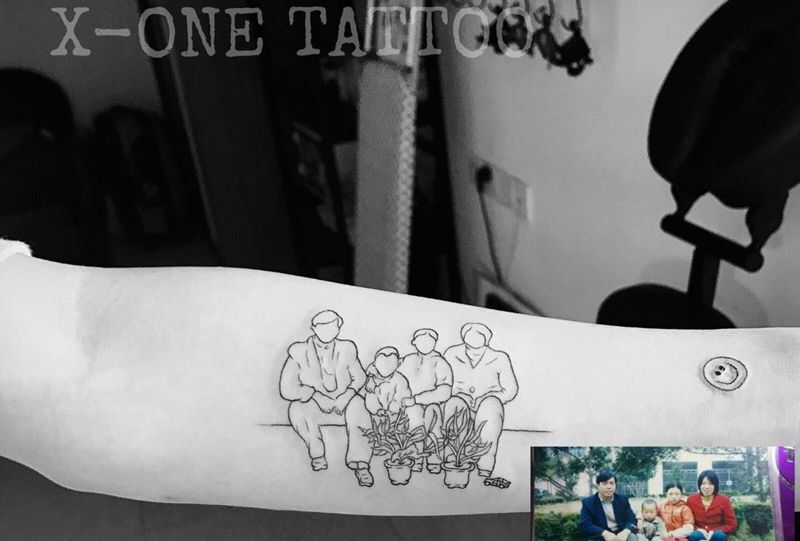 很有愛的一幅畫 /作品  「設計稿纹身图片