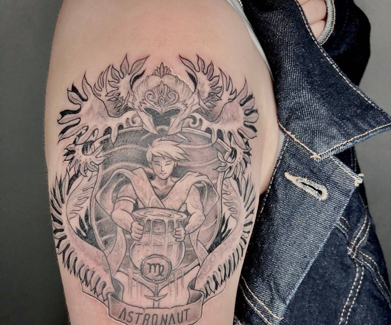 处女座纹身图片