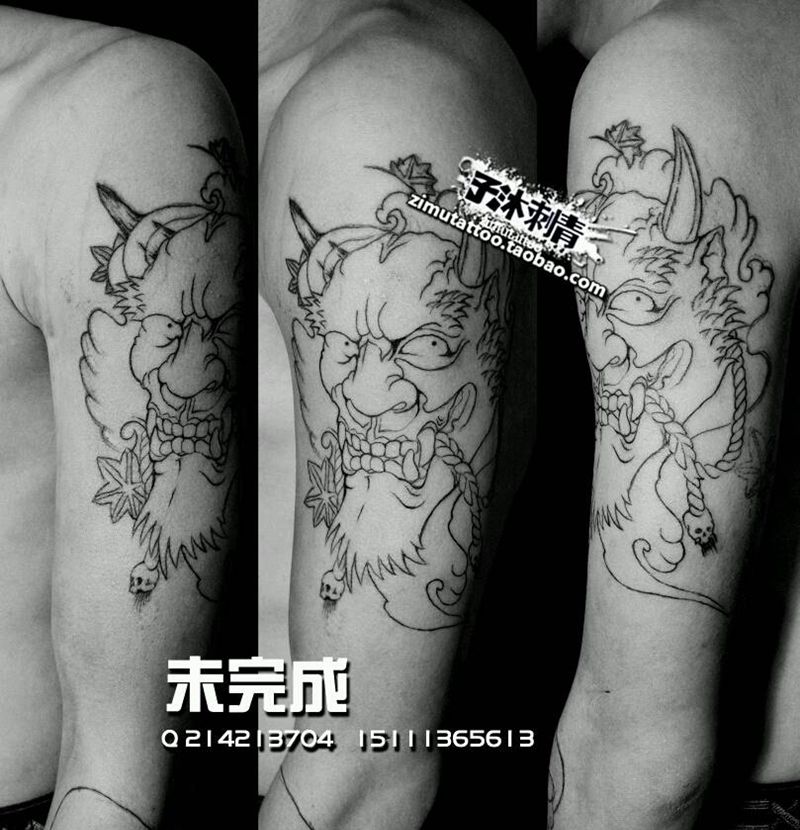 未完成纹身图片