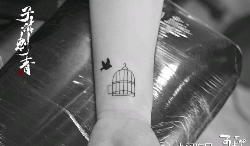 小羽作品纹身图片_几何纹身图案