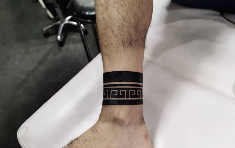 脚环遮盖纹身图片_脚部图腾脚环长沙长沙学纹身图案