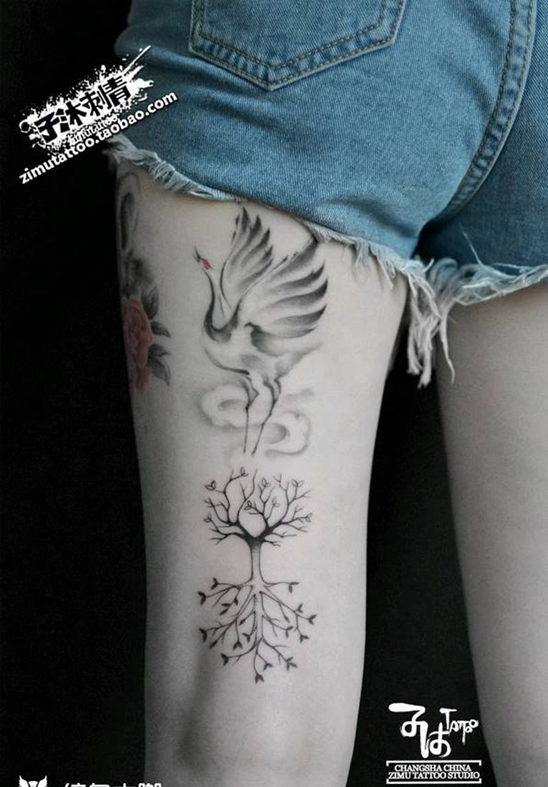 树纹身图片