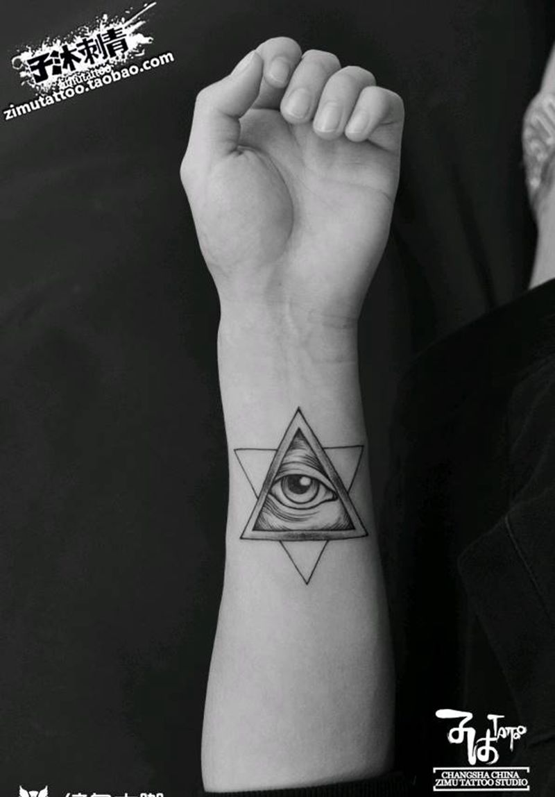 上帝之眼纹身图片