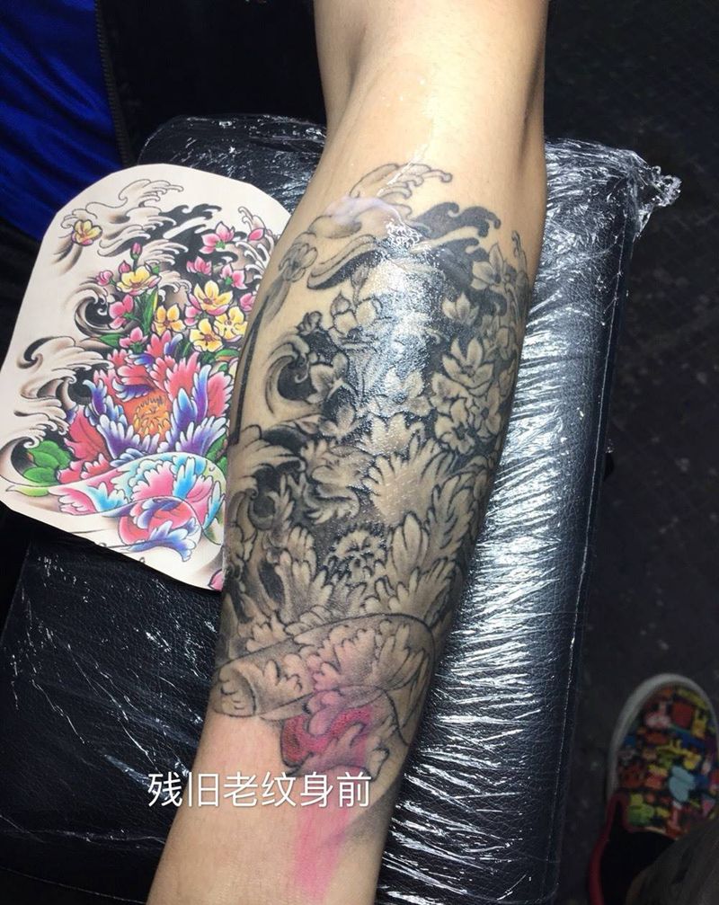 老图修改纹身图片_成品植物荆州唯刺青纹身图案