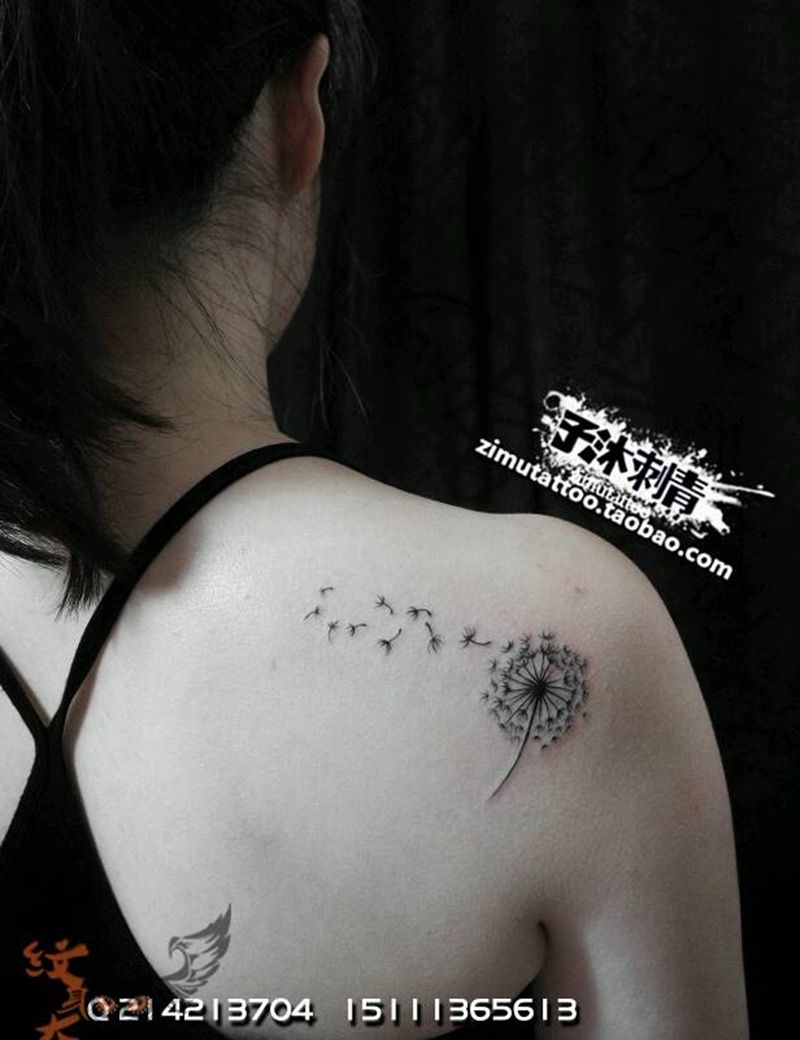 蒲公英纹身图片