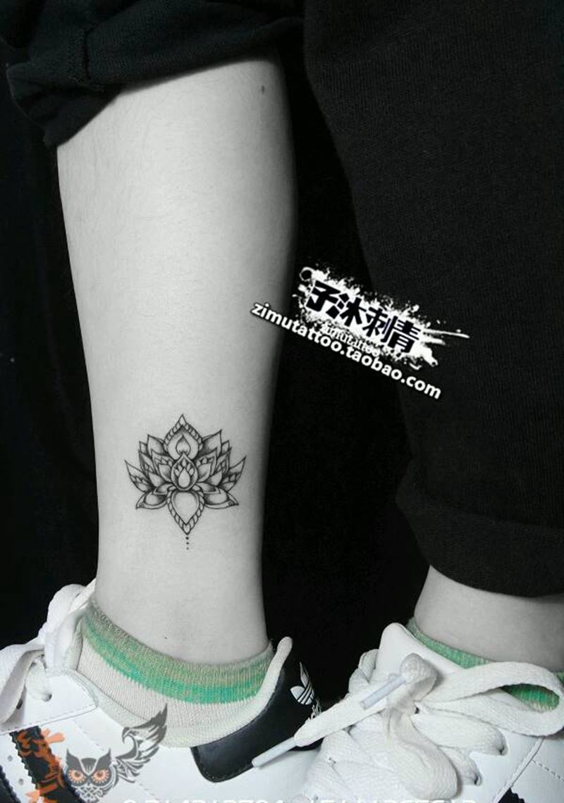 莲纹身图片