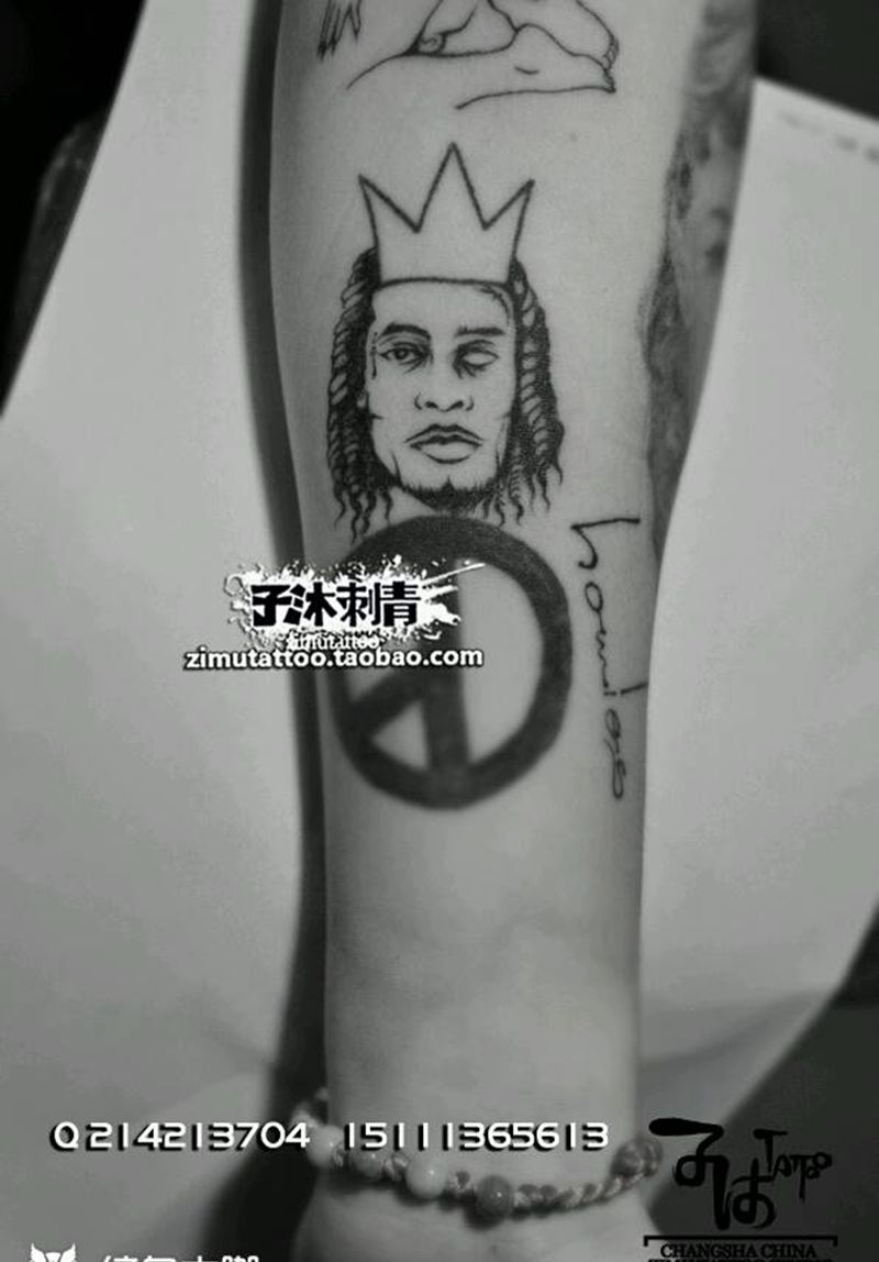 大臂耗时0.5 Fetty W纹身图片