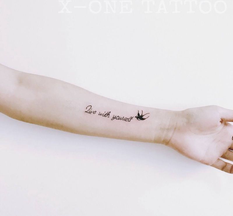 希望妳的人生精彩如虹 /作品纹身图片_手稿手部清新字符动物纹身图案