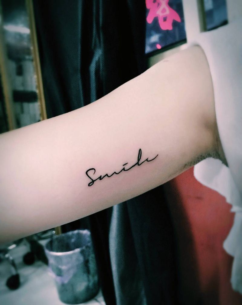 英文系列纹身图片_手稿手部清新字符纹身图案