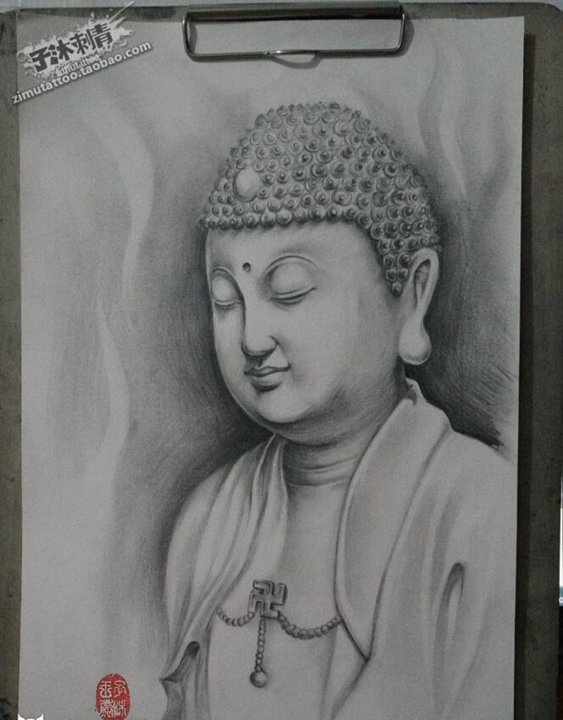 佛道纹身图片