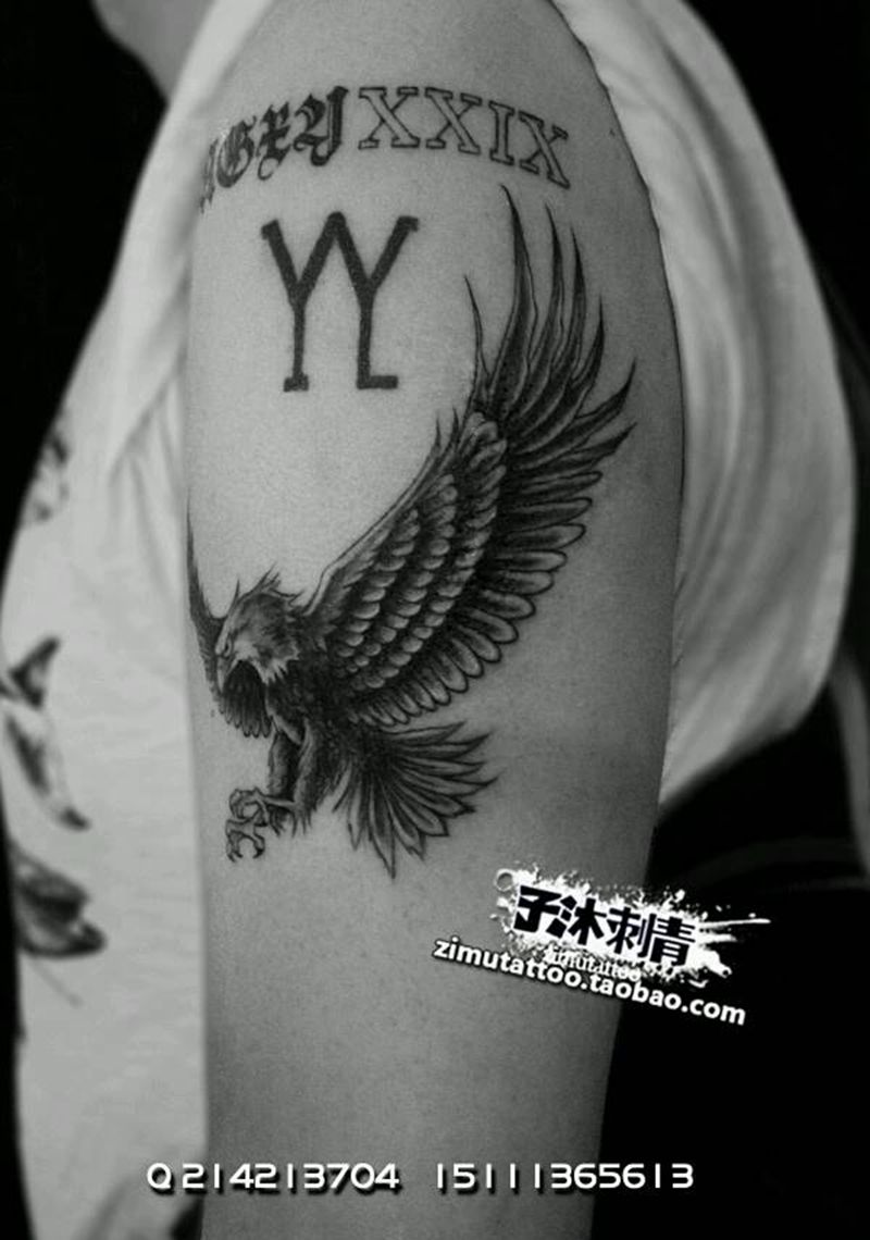 猎鹰纹身图片