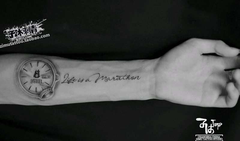 手表 戒指纹身图片