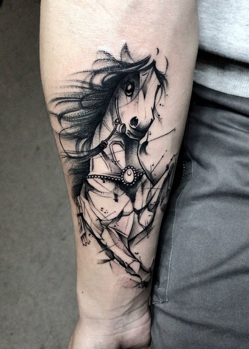 小马驹纹身图片