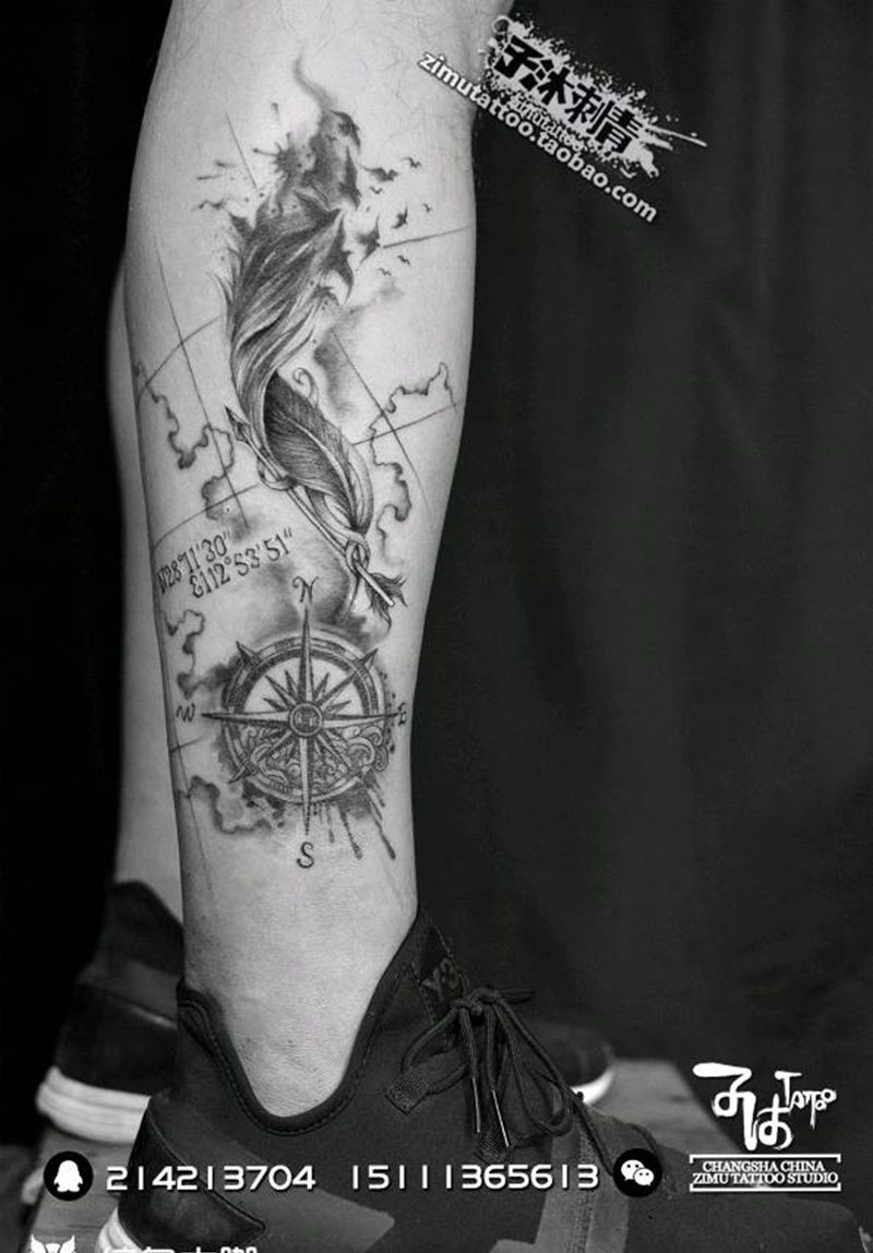 部分耗时3.0 地图东经北纬纹身图片