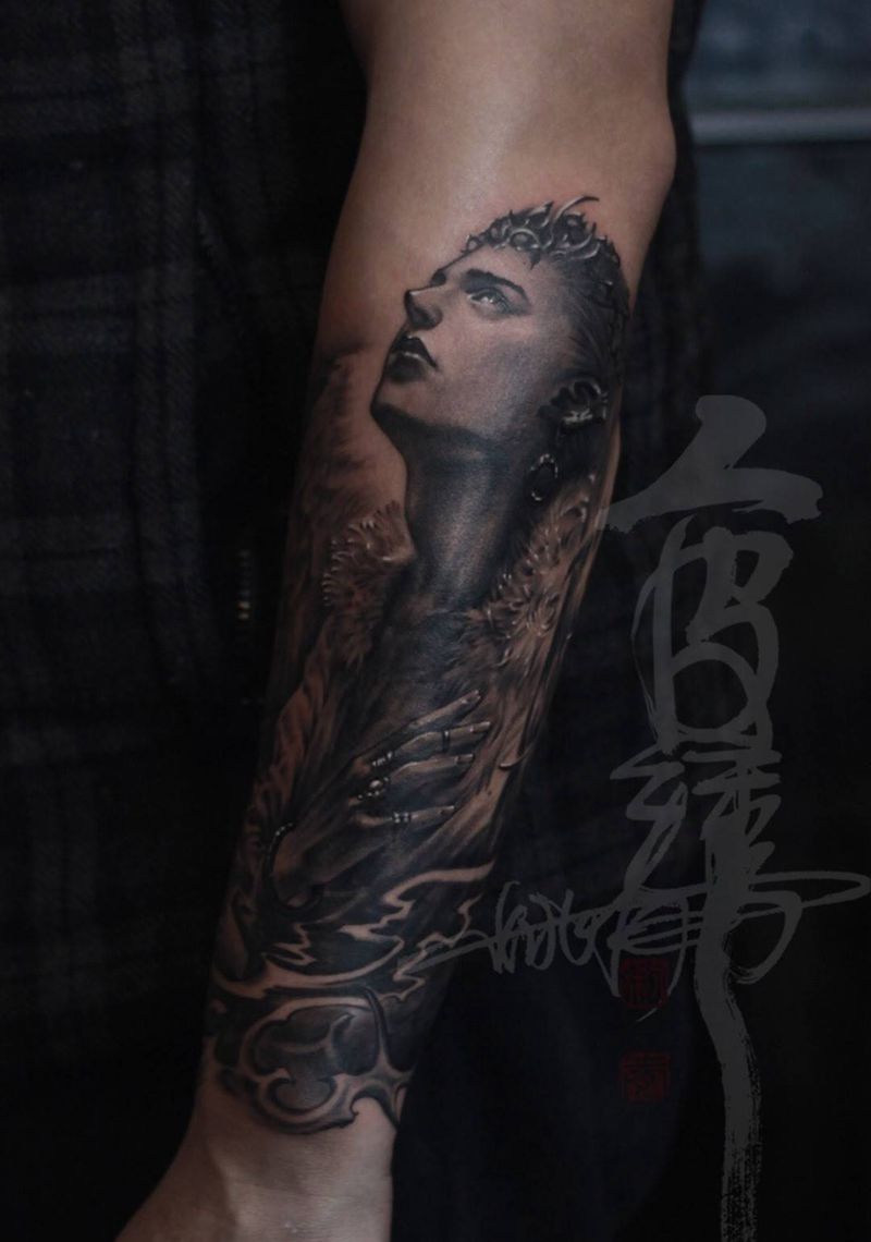 花样美男纹身图片