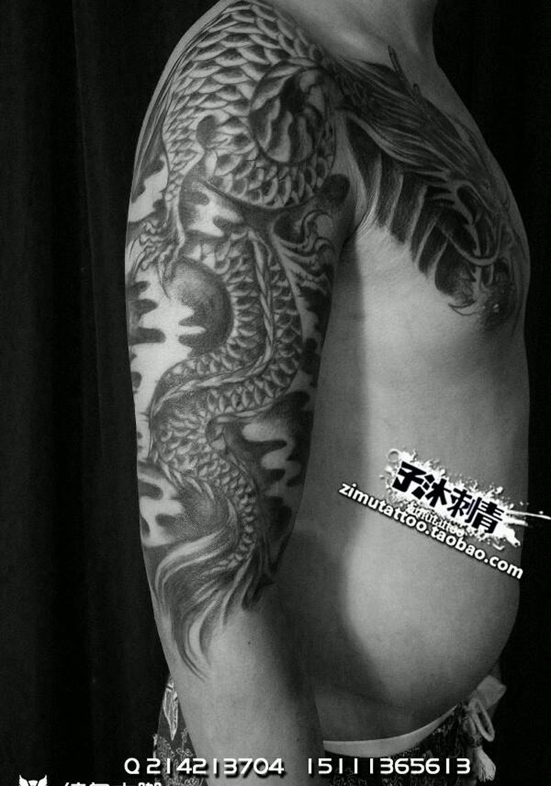 旧图修改上色纹身图片