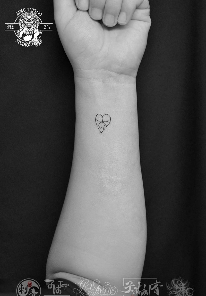 汉字纹身图片_几何纹身图案