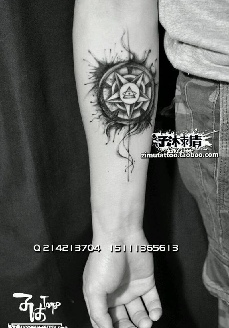 全视之眼Eye of Prov纹身图片