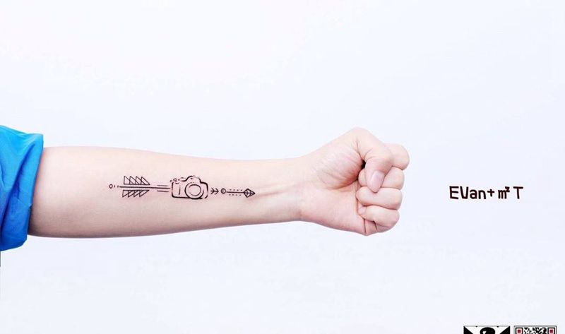 '下次再紋一個在腳上    雖然我很怕痛 '纹身图片