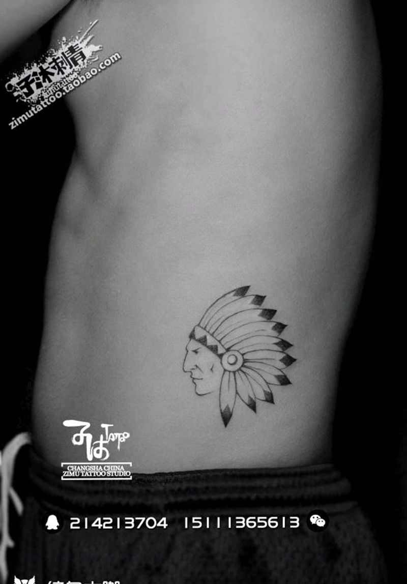 印第安耗时0.6纹身图片