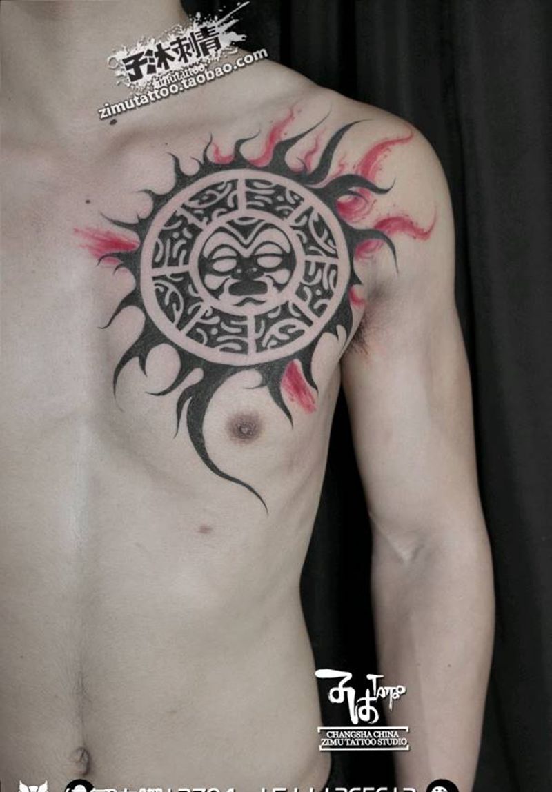 太阳神纹身图片