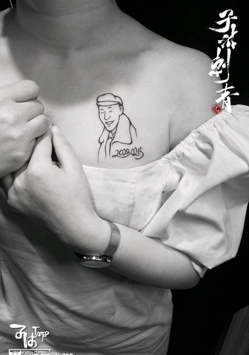 简笔画 亲人数字纹身图片_几何纹身图案