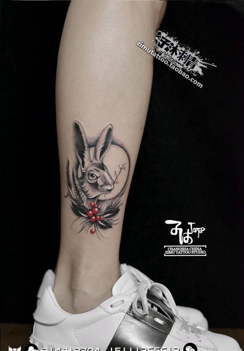 图兔纹身图片