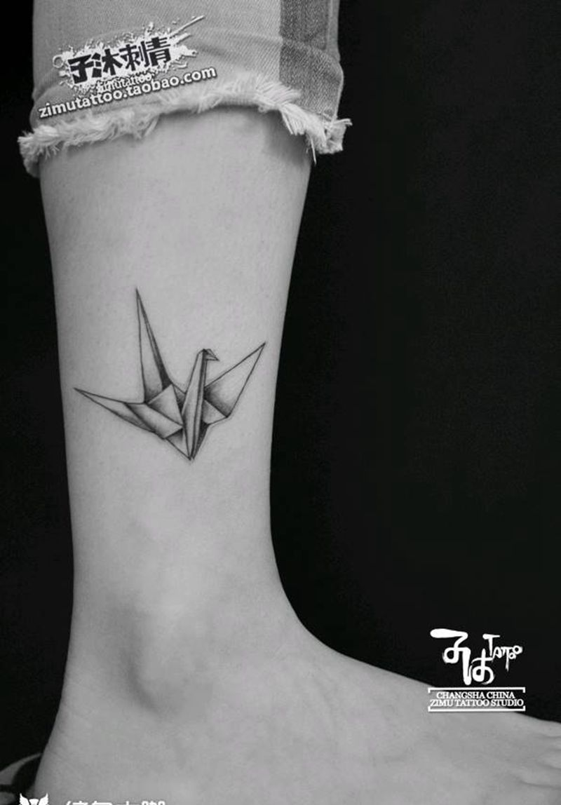 千纸鹤纹身图片