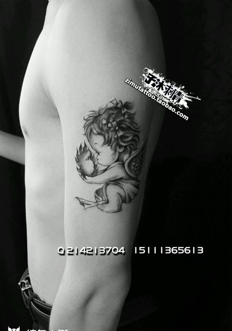 天使纹身图片