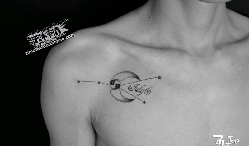 巨蟹座纹身图片