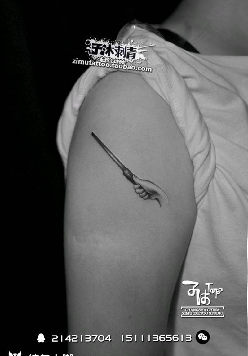 魔法杖 耗时0.5纹身图片