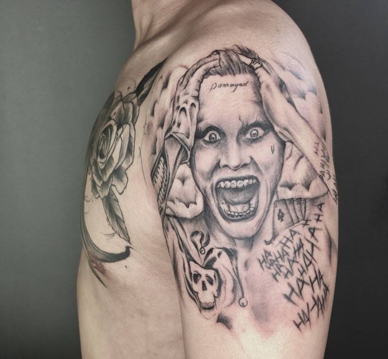 小丑男纹身图片