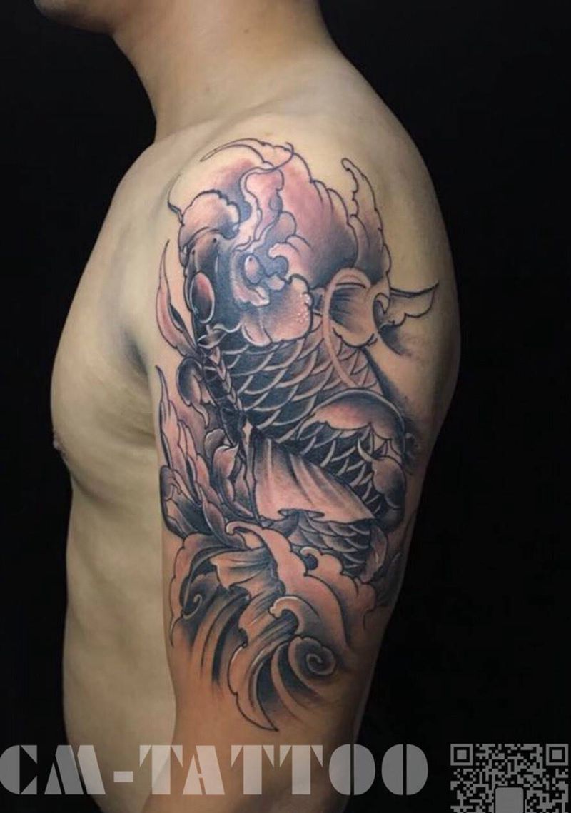 鲤鱼纹身图片