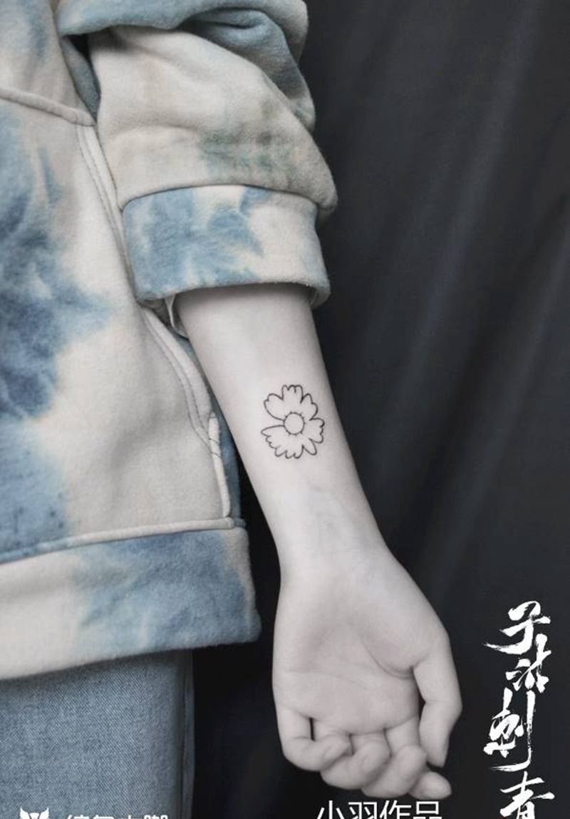 花纹身图片_几何纹身图案