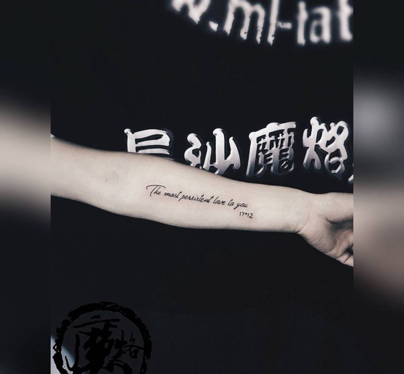 英文系列纹身图片_成品手部清新字符纹身图案