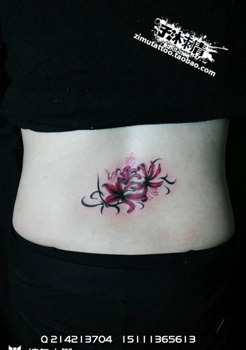 彼岸花纹身图片