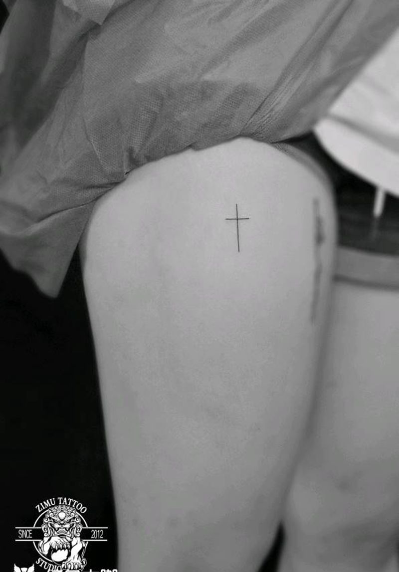 十字纹身图片_New School纹身图案