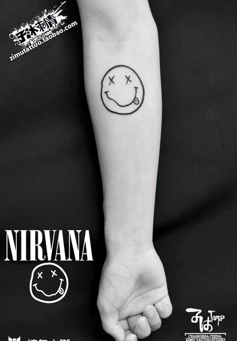 涅槃乐队纹身图片