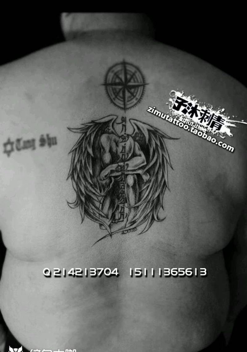 赎罪天使纹身图片