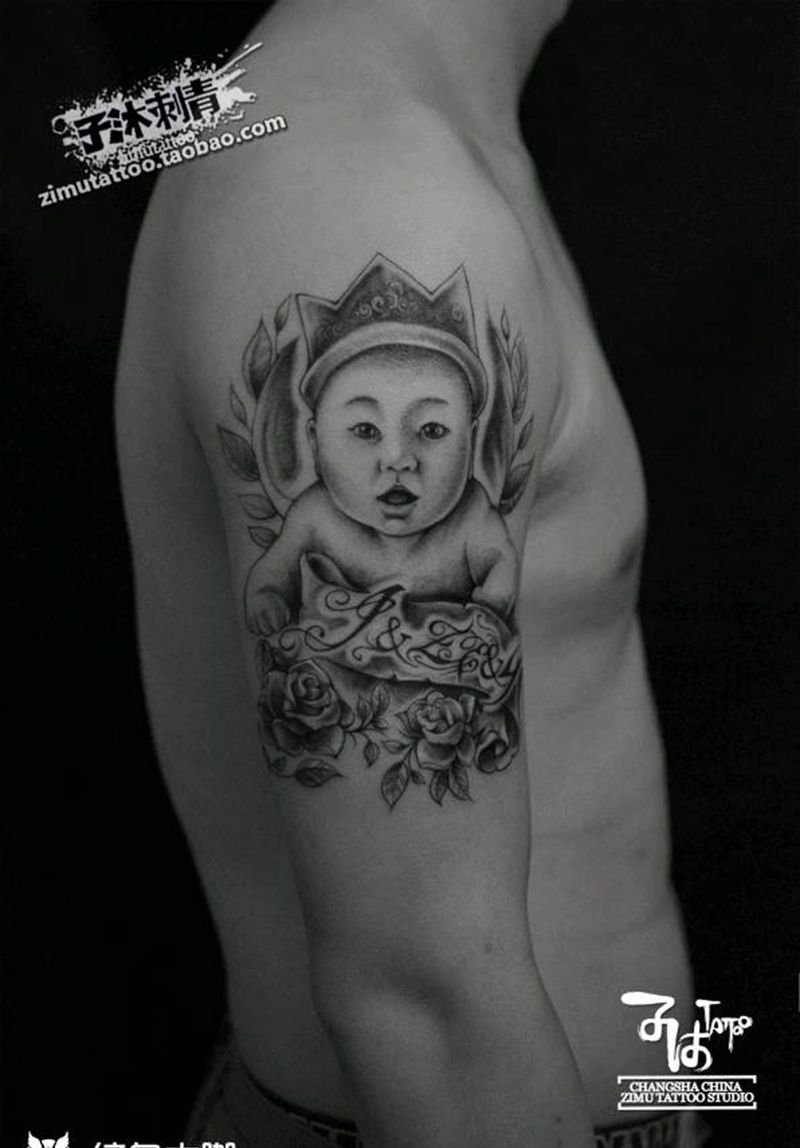 一百天纹身图片_成品纹身图案