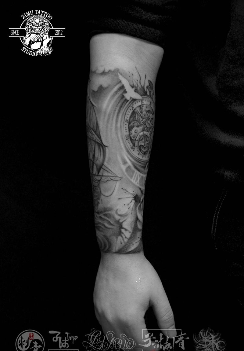 1纹身图片_欧美写实新传统纹身图案