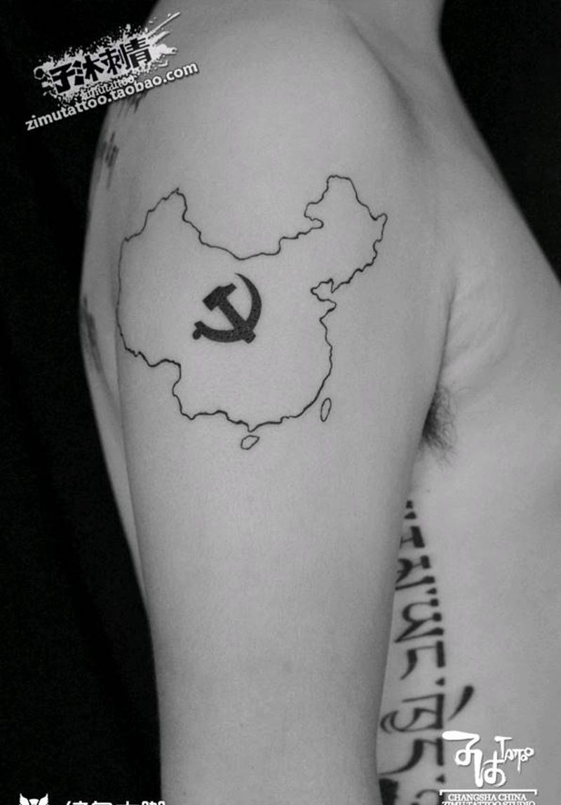 祖国纹身图片