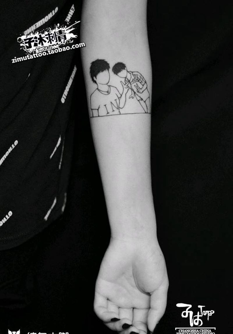 简笔纹身图片