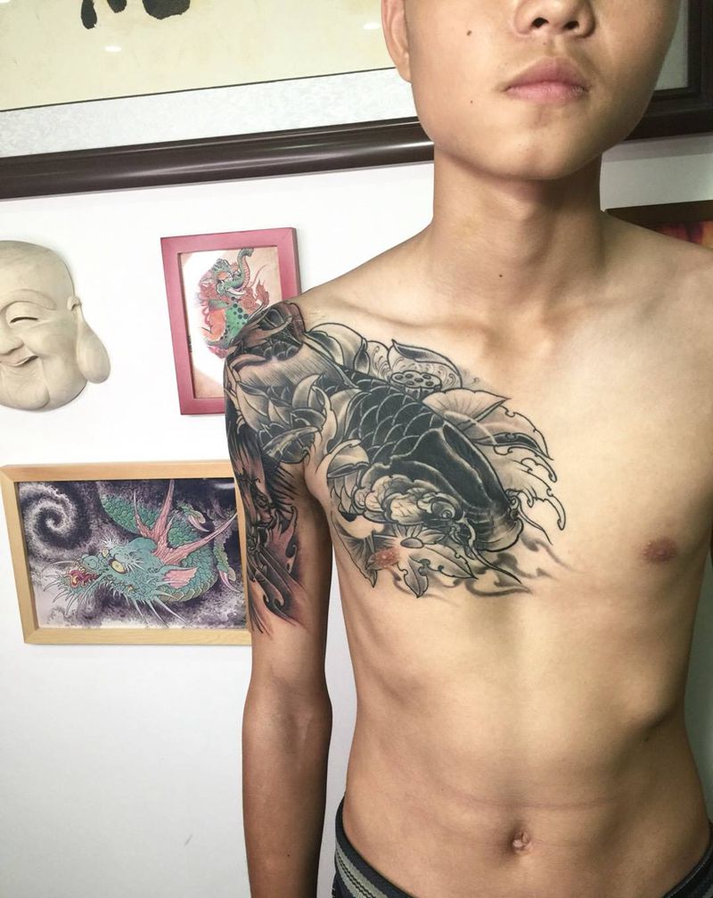 覆盖之路不容易纹身图片