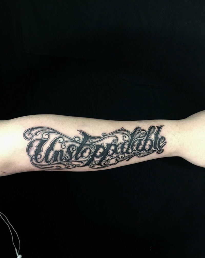 写个字，装装欧美范纹身图片