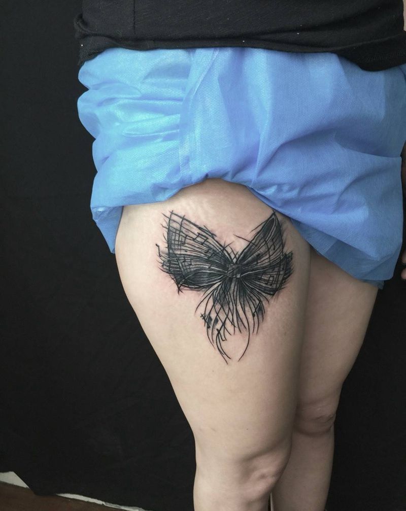 给妊娠纹美化一下纹身图片